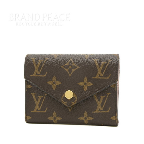 Louis Vuitton Pink Rose Portefeuille Victorine Monogram Wallet Tri Ballerine - Picture 1 of 7